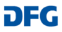 Buchstaben DFG in blau